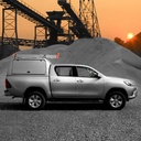 Toyota Hilux 2016- ProTop high roof gullwing canopy in 040 white with solid rear door - central locking