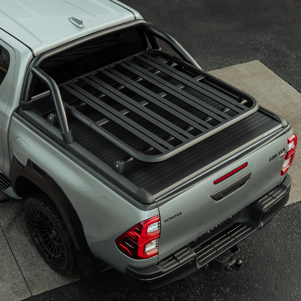 TOYOTA HILUX PREDATOR PLATFORM ROOF RACK FOR MOUNTAIN TOP ROLL COVERS (NO SIDE RAILS)