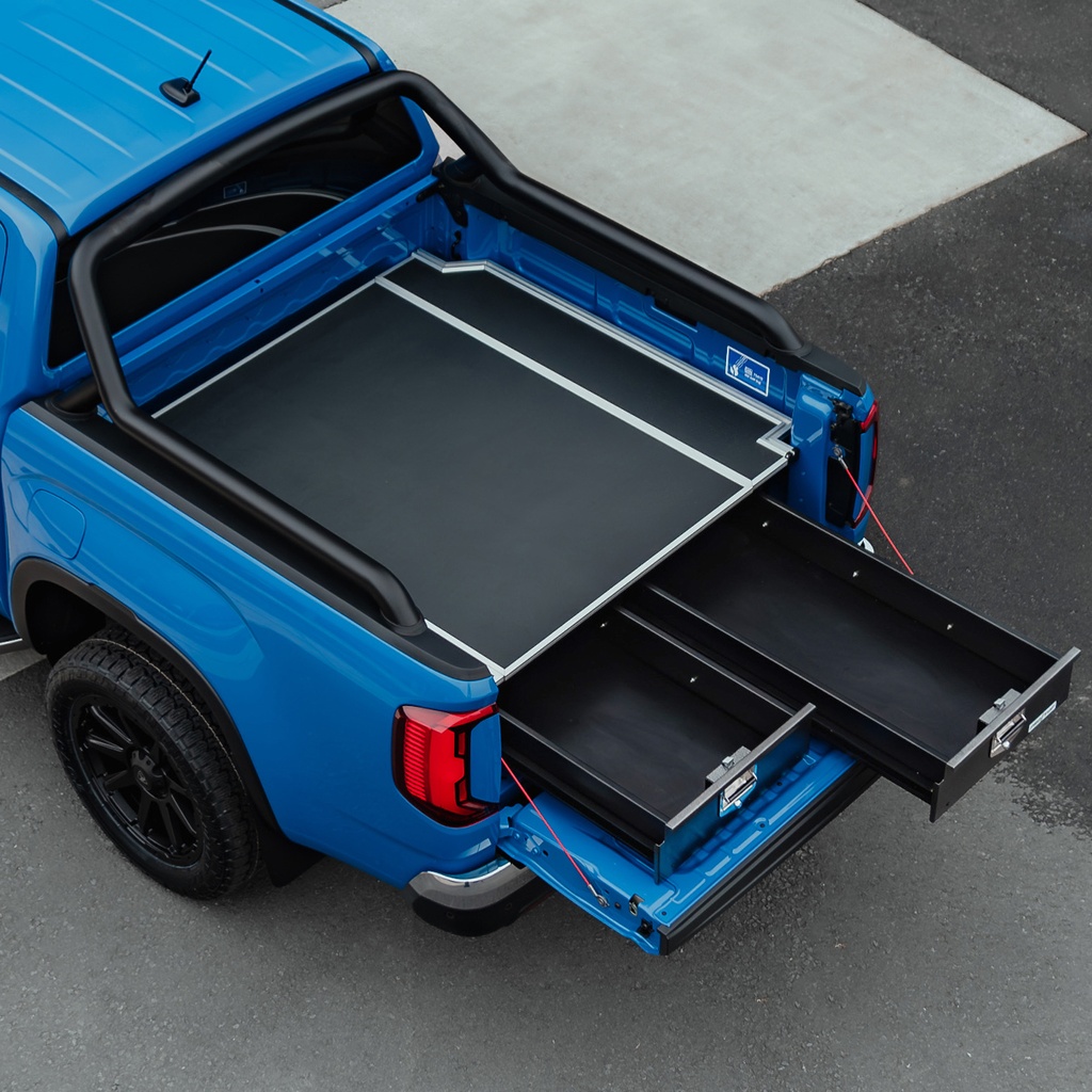 VW Amarok 2023- Twin Drawer Rhino Deck Floor - Protop system