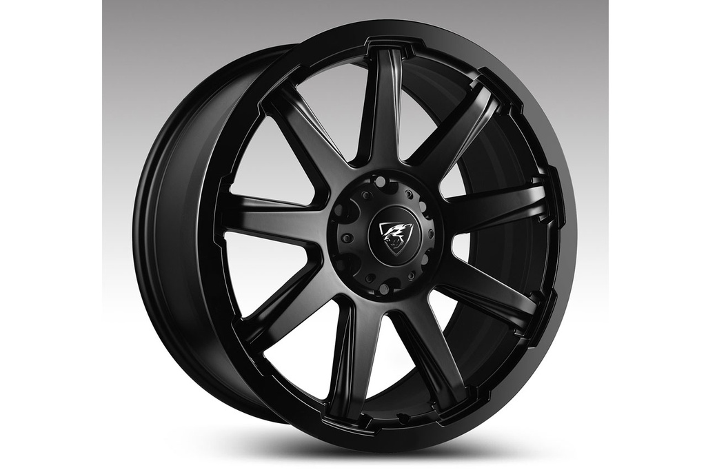 18X8 Hurricane Predator black finish alloy wheel 6X139.7 Toyota Hilux 2021-