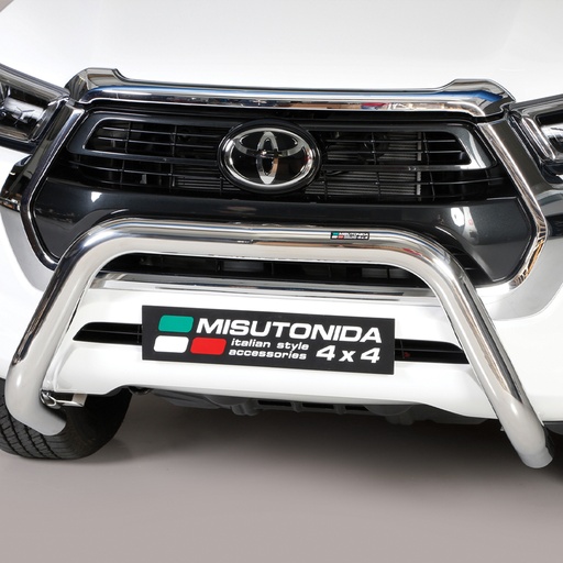 [4M-HILUX-21SSABAR76#] 76mm A-Frame front bar for Toyota Hilux 2021-