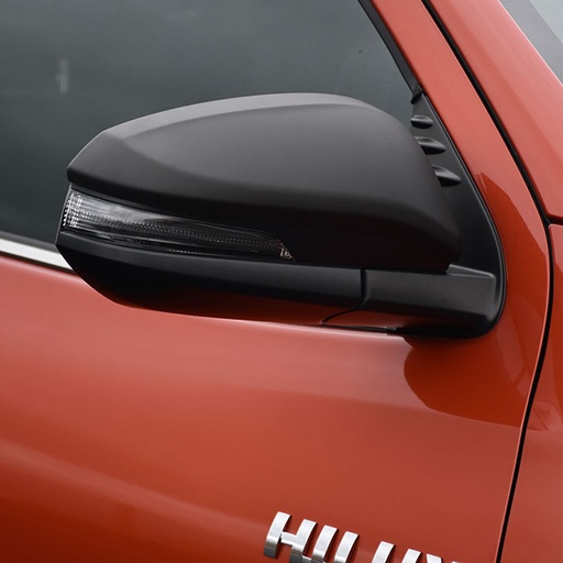 [4M-HILUX-21BLKWMGTRUX#] Toyota Hilux 2021- black wing mirror garnish