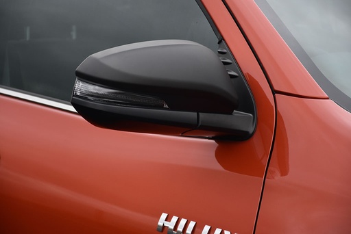 [4M-HILUX-16BLKWMGTRUX#] Toyota Hilux 2016- black wing mirror covers