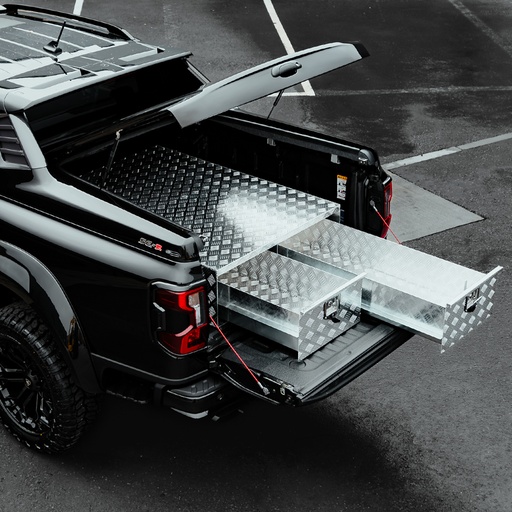 [4M-RANG23ALUDRAWTOOLBOX#] Ford Ranger 2023- Aluminium Twin Drawer System