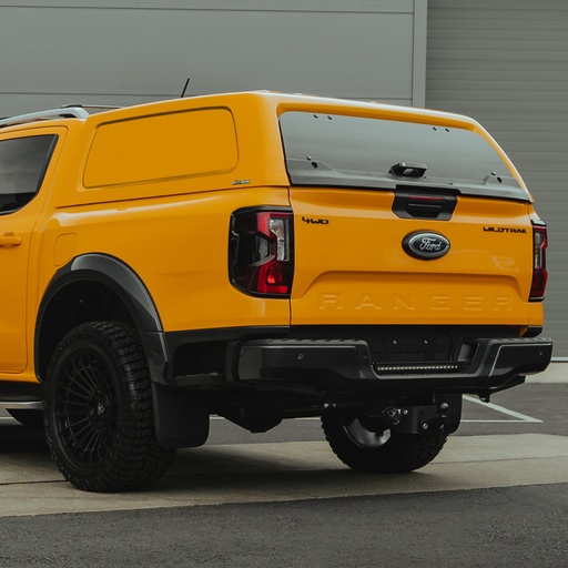 Ford Ranger 2023- Aeroklas commercial canopy with roof rails