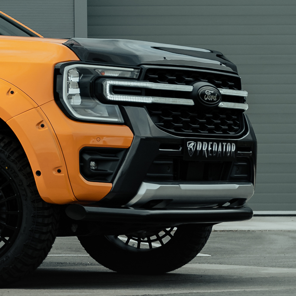 Ford Ranger 2023- Bonnet protector in a dark smoke finish