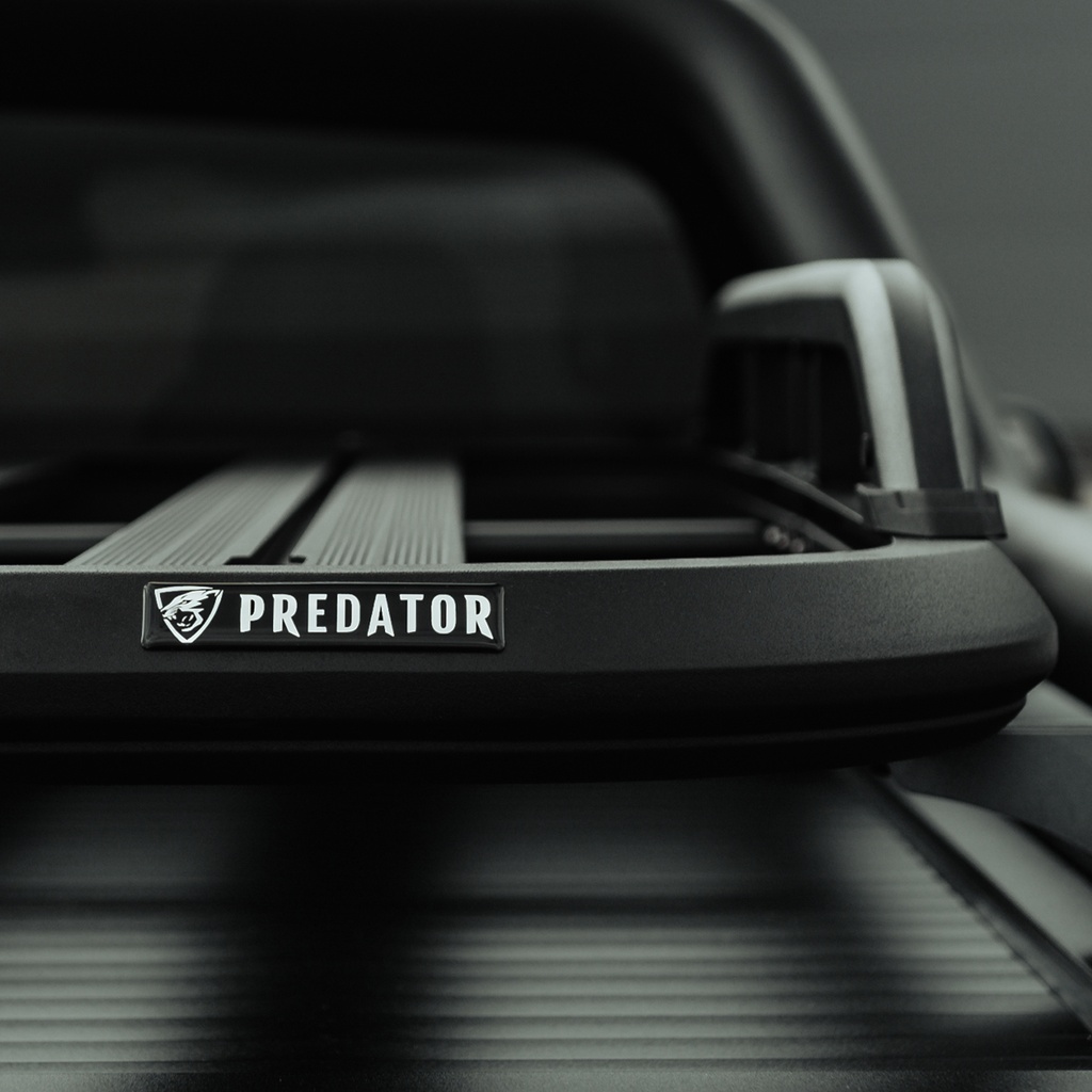Ford Raptor 2023- Predator platform rack for roller shutters (with side rails)