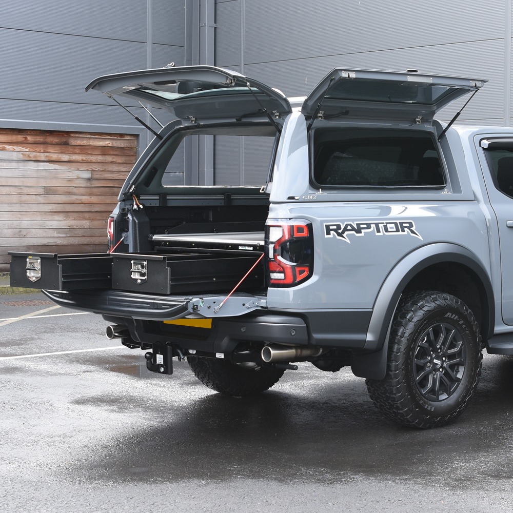 Ford Ranger 2023- Alpha CMX Canopy with glass lift-up doors