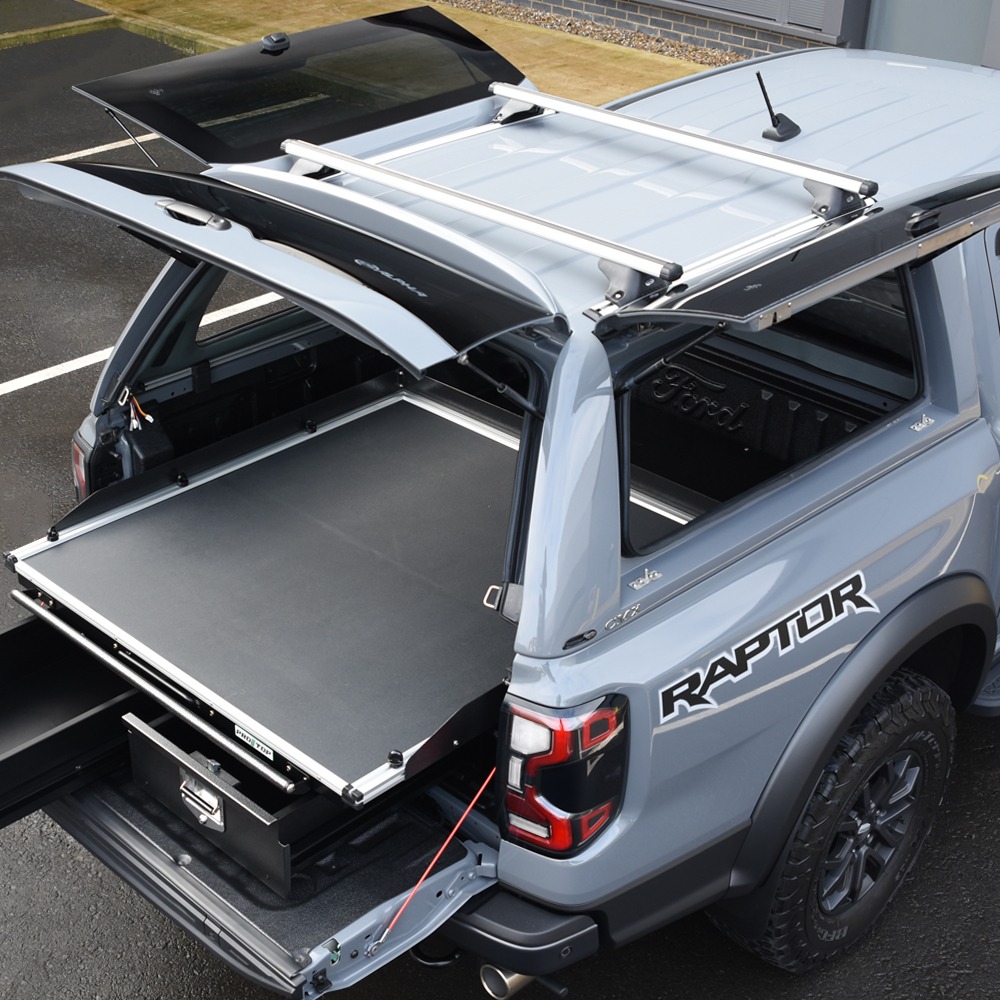 Ford Ranger 2023- Alpha CMX Canopy with glass lift-up doors