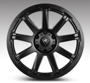 18X8 Hurricane Predator black finish alloy wheel 6X139,7 Toyota Hilux 2016-