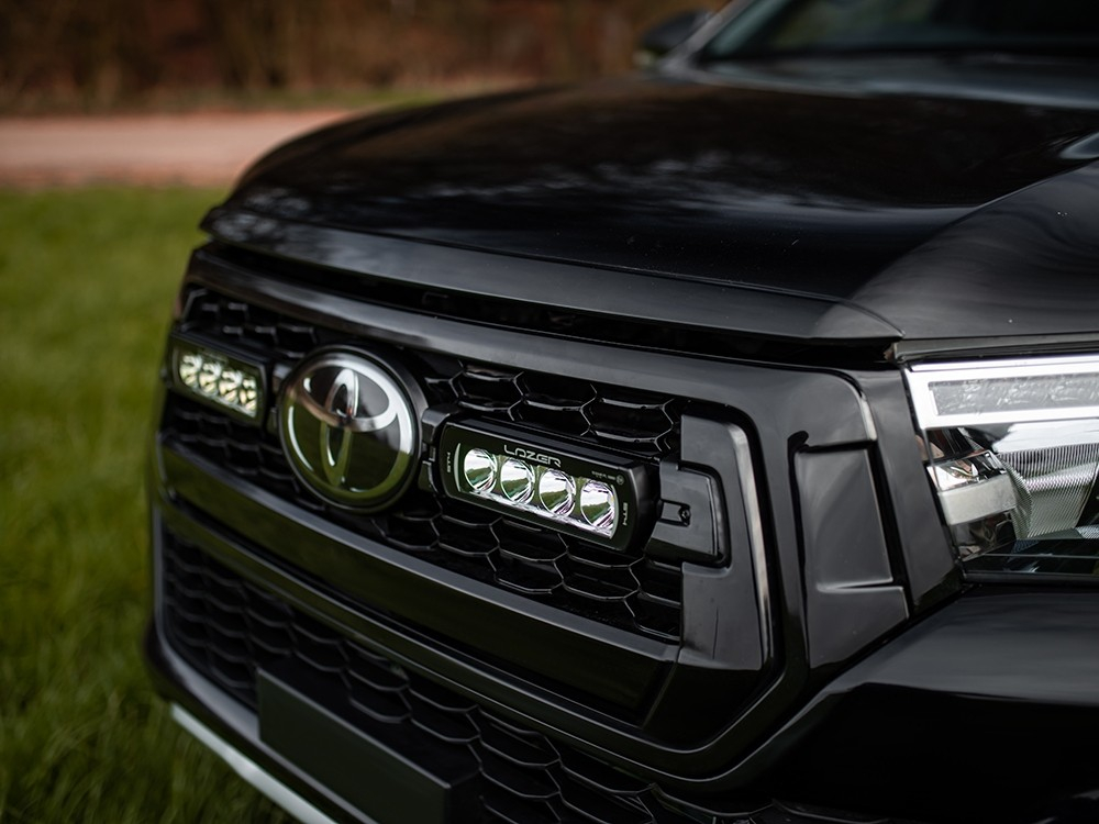 Lazer lights grille integration kit for Toyota Hilux Invincible-X (Inc. ST-4 Evolution lights)