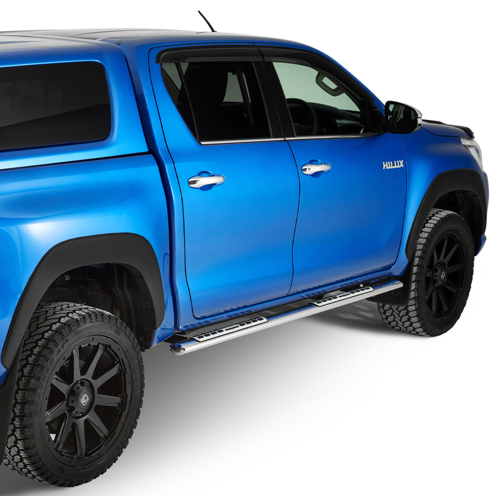 Toyota Hilux (including Invincible X) double cab 2018- sidebars oval mach