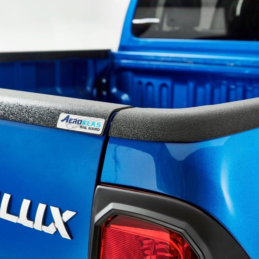 Toyota Hilux 2021- bed rail caps - tailgate protection