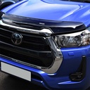 Toyota Hilux 2021- black acrylic bonnet guard with logo