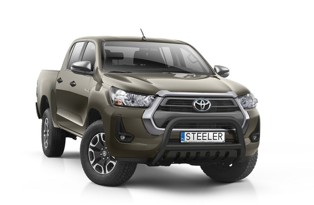 Toyota Hilux 2021- A-BAR with axle plate in black