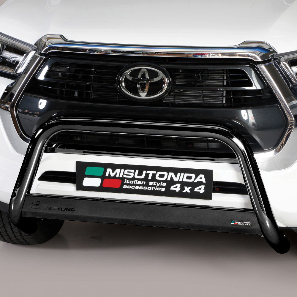 Toyota Hilux 2021- Black 63mm A-frame bull bar