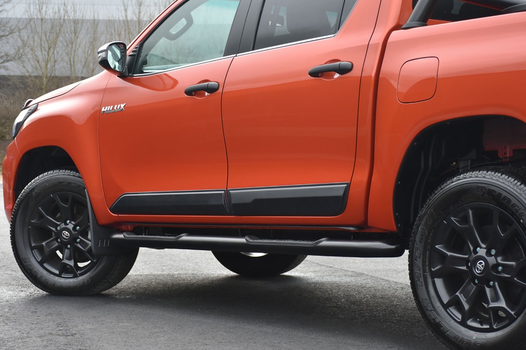 Toyota Hilux 2021- lower door matte black side trim