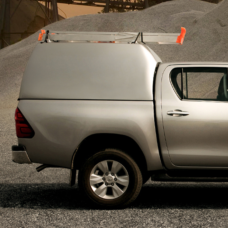 Toyota Hilux 2016- ProTop Tradesman in 1D6 Silver with solid rear door