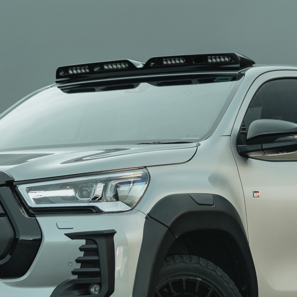 Toyota Hilux 2016- lazer lamps LED rooflight integration in primer finish