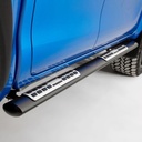 Toyota Hilux 2021- double cab black sidebars oval mach