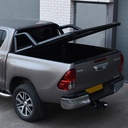 Toyota Hilux 2016- ProTop black aluminium lift-up lid with black roll bar