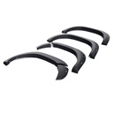Toyota Hilux 2021- GT-X Style wheel arches in matt black with stainless steel rivets