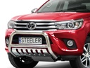 Toyota Hilux 2016 front A-Bar with axle plate in stainless steel
