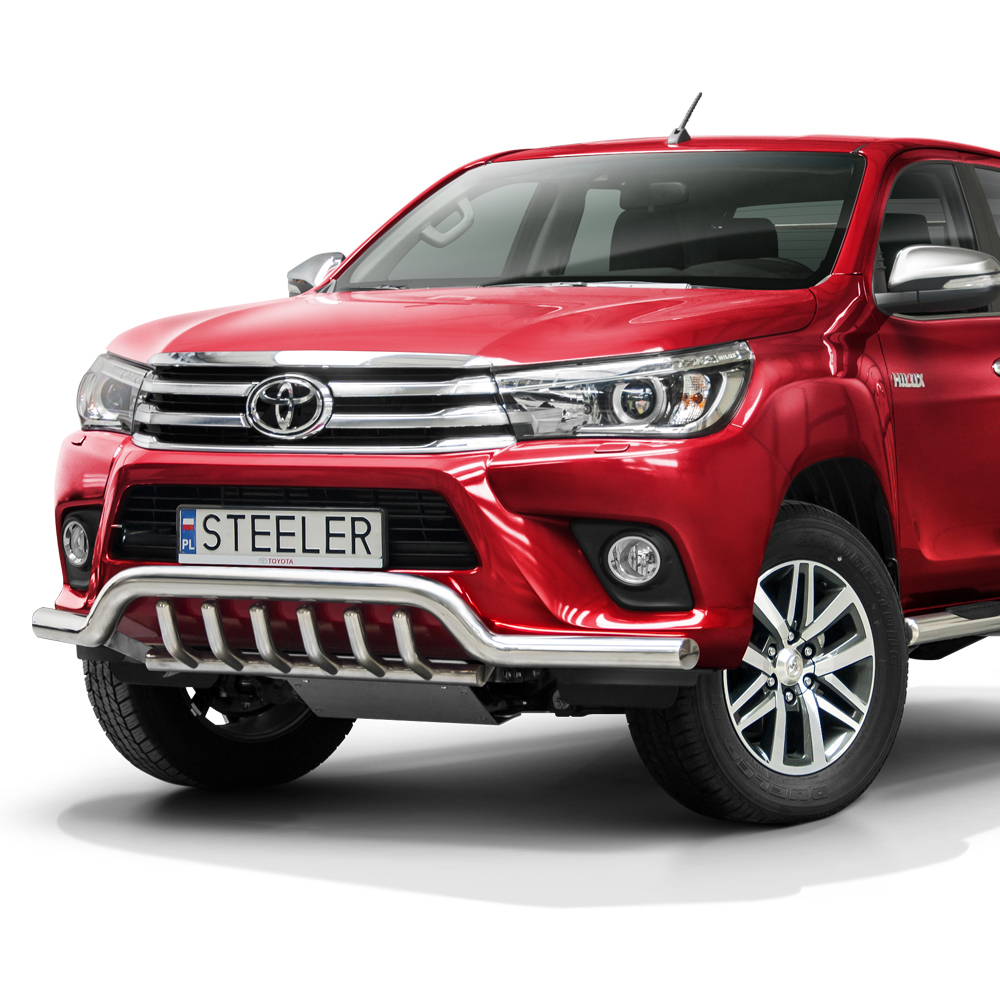 Toyota Hilux 2016-2020 70MM stainless steel spoiler bar with axle bars