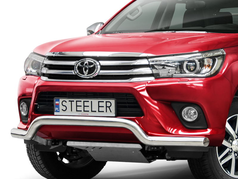 Toyota Hilux front bar - spoiler bar - stainless