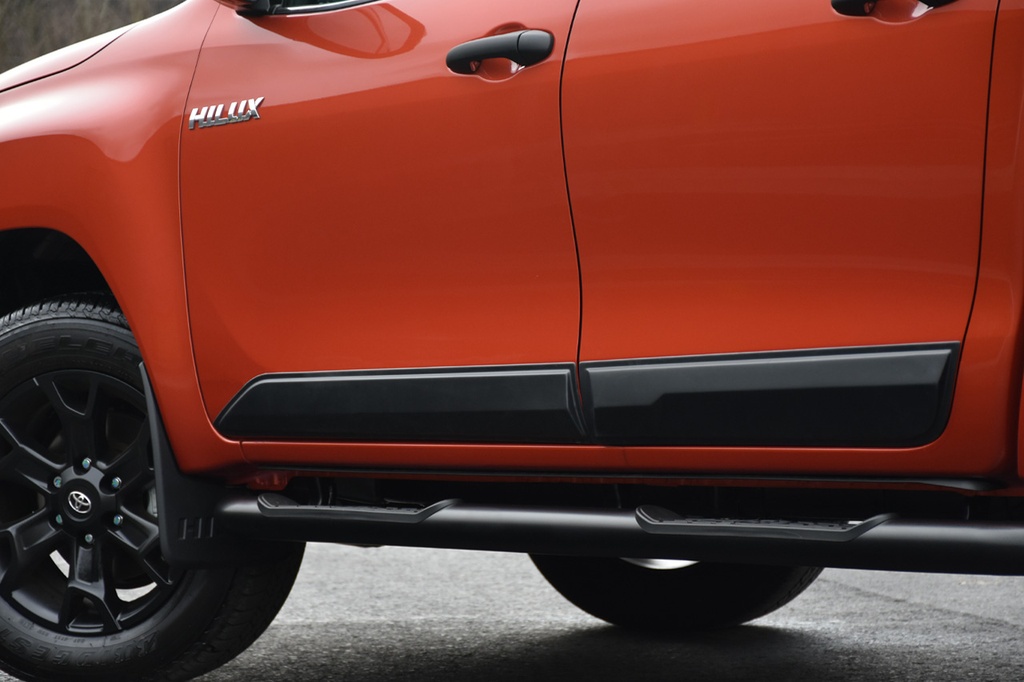 Toyota Hilux 2016- lower door matte black side trim