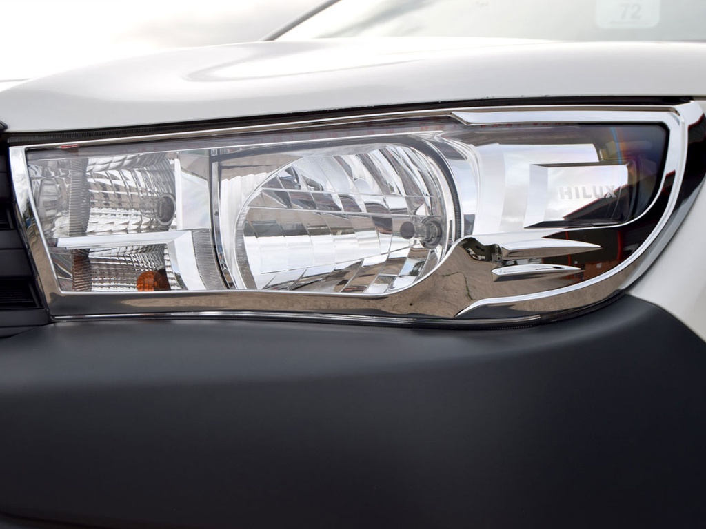 Toyota Hilux 2016- chrome headlight covers - Icon and active models