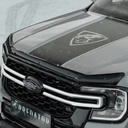 Ford Ranger 2023- Slimline bonnet guard - Dark smoke