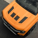 Ford Ranger 2023- Full width bonnet scoop with vents V2