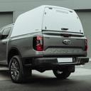 Ford Ranger 2023- ProTop high roof tradesman canopy with solid door in frozen white
