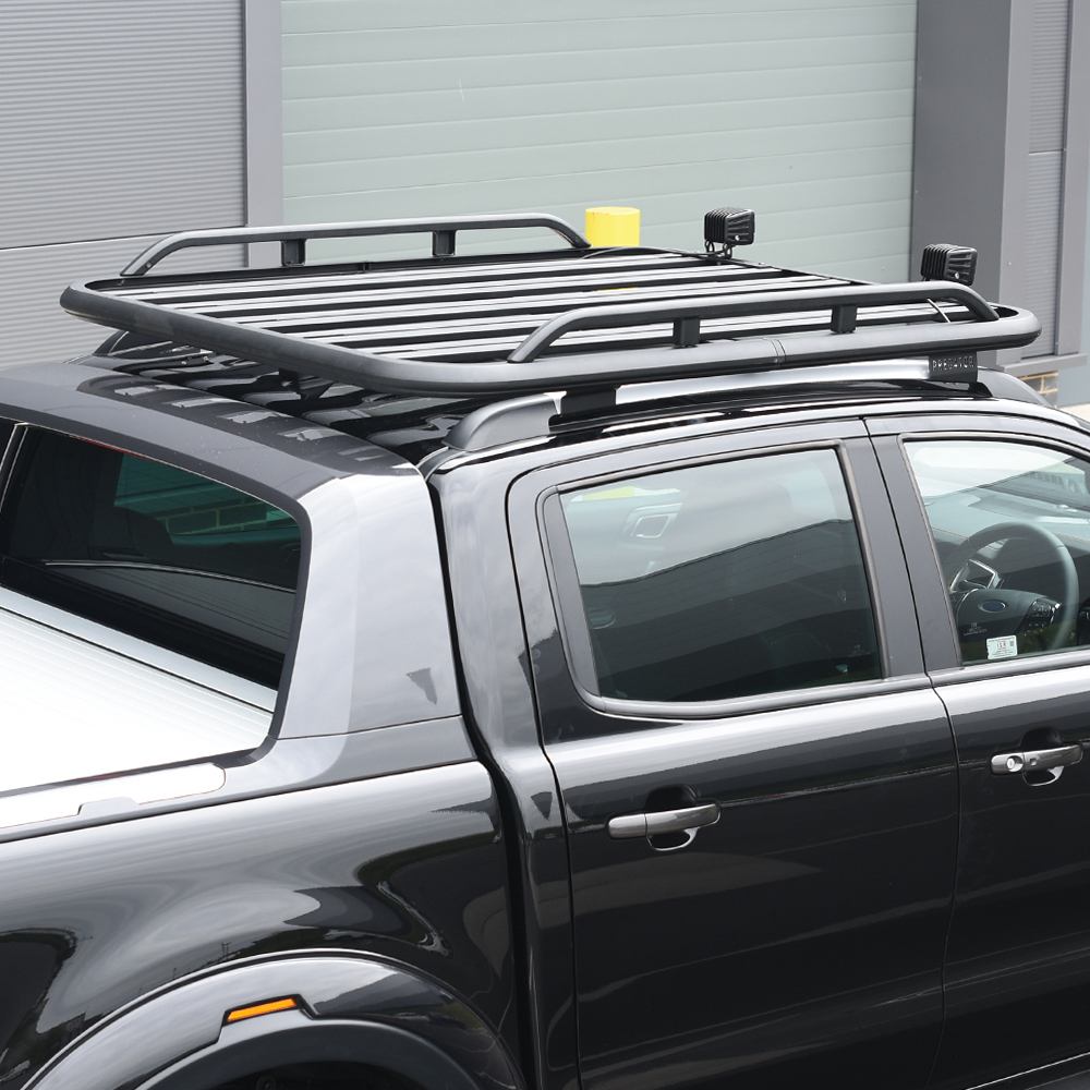 Platform rack for existing roof bars - with side rails