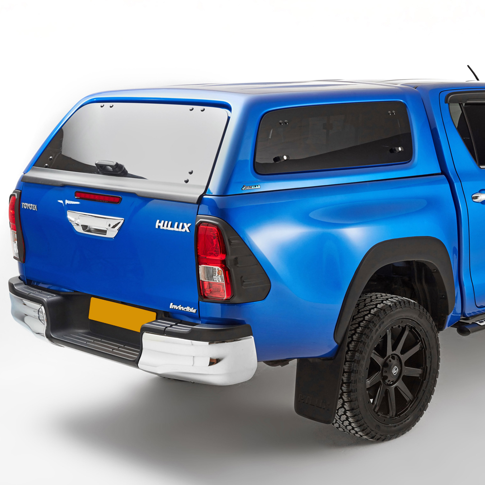 Toyota Hilux 2016-2021 Aeroklas Leisure pop-out windows hardtop in 1G3 Grey