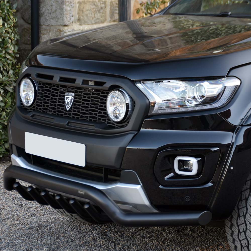 Ford Ranger 2019-2022 Predator grille with IPF LED driving lights & integration kit - black