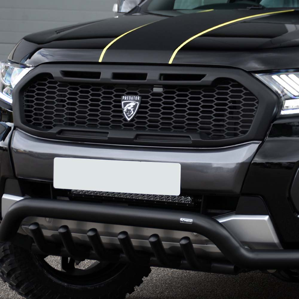 Raptor Style Predator mesh grille in wildtrak grey