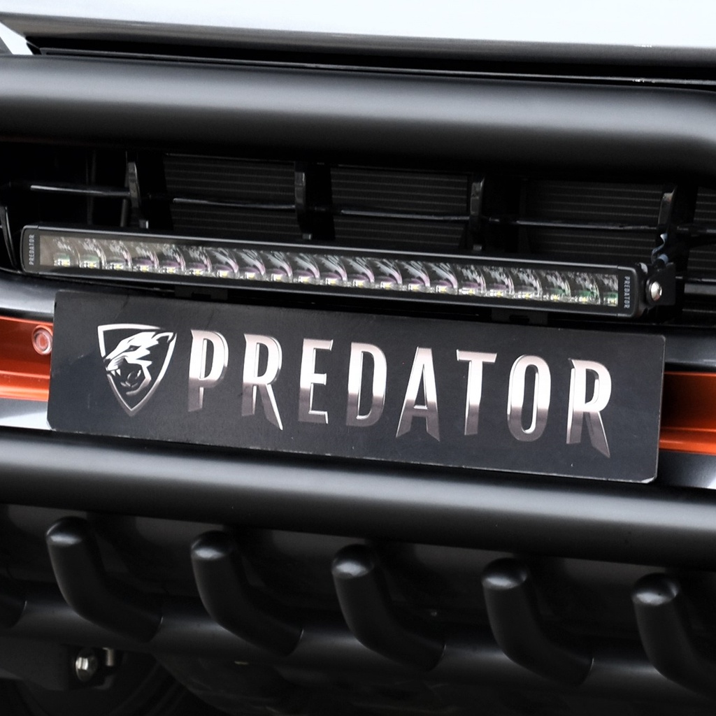 Predator front number plate LED light integration kit