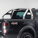 Single hoop sports roll bar
