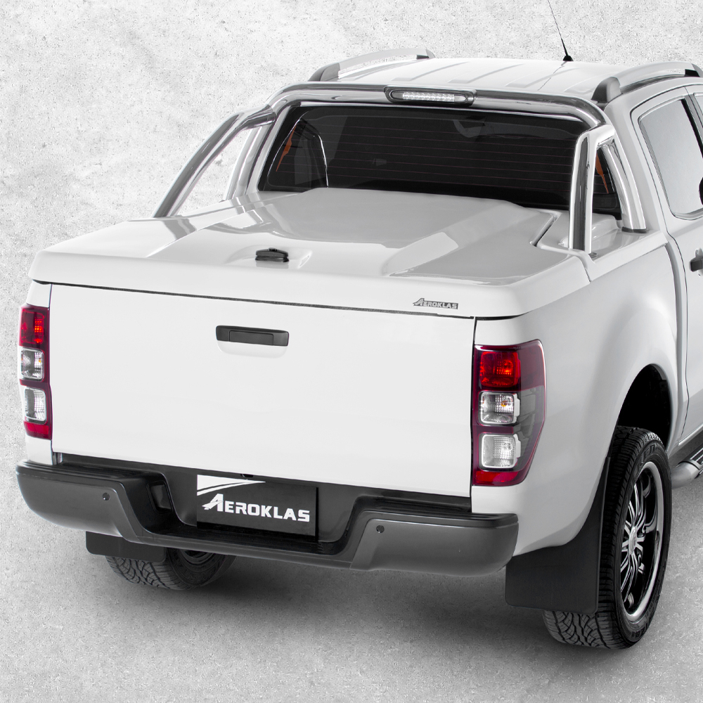 Ford Ranger 2019-2022 Aeroklas Galaxy painted lift-up tonneau lid