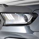 Ford Ranger 2016-2019 black headlight covers