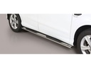 Ford Kuga 2016- stainless steel side bars with black rubber treads