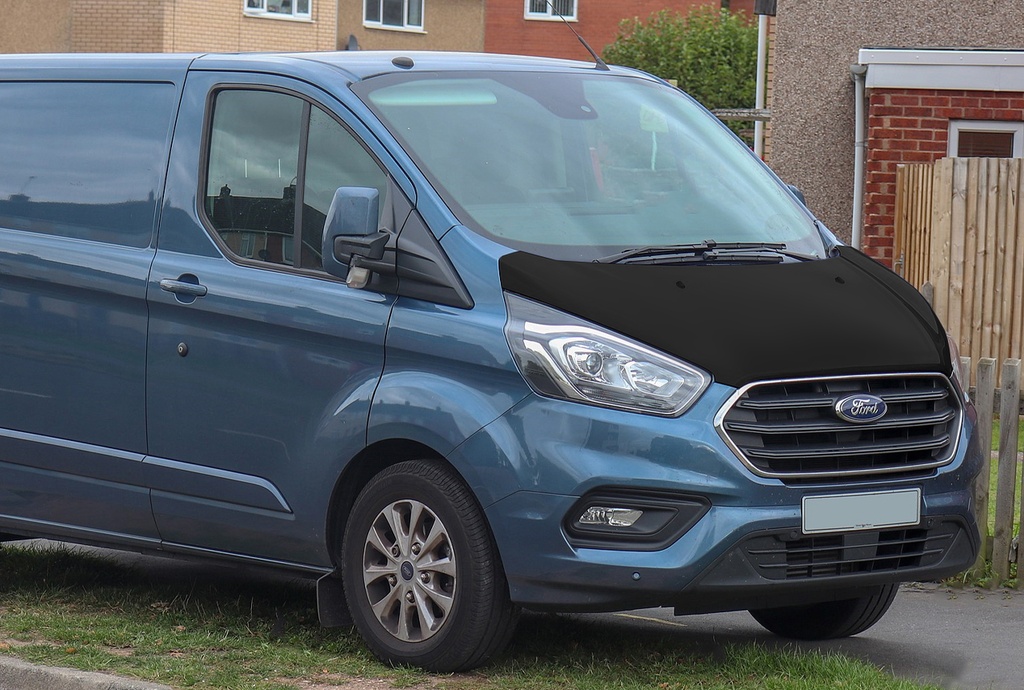 Ford Transit Custom 2018- bonnet bra leatherette bonnet protection
