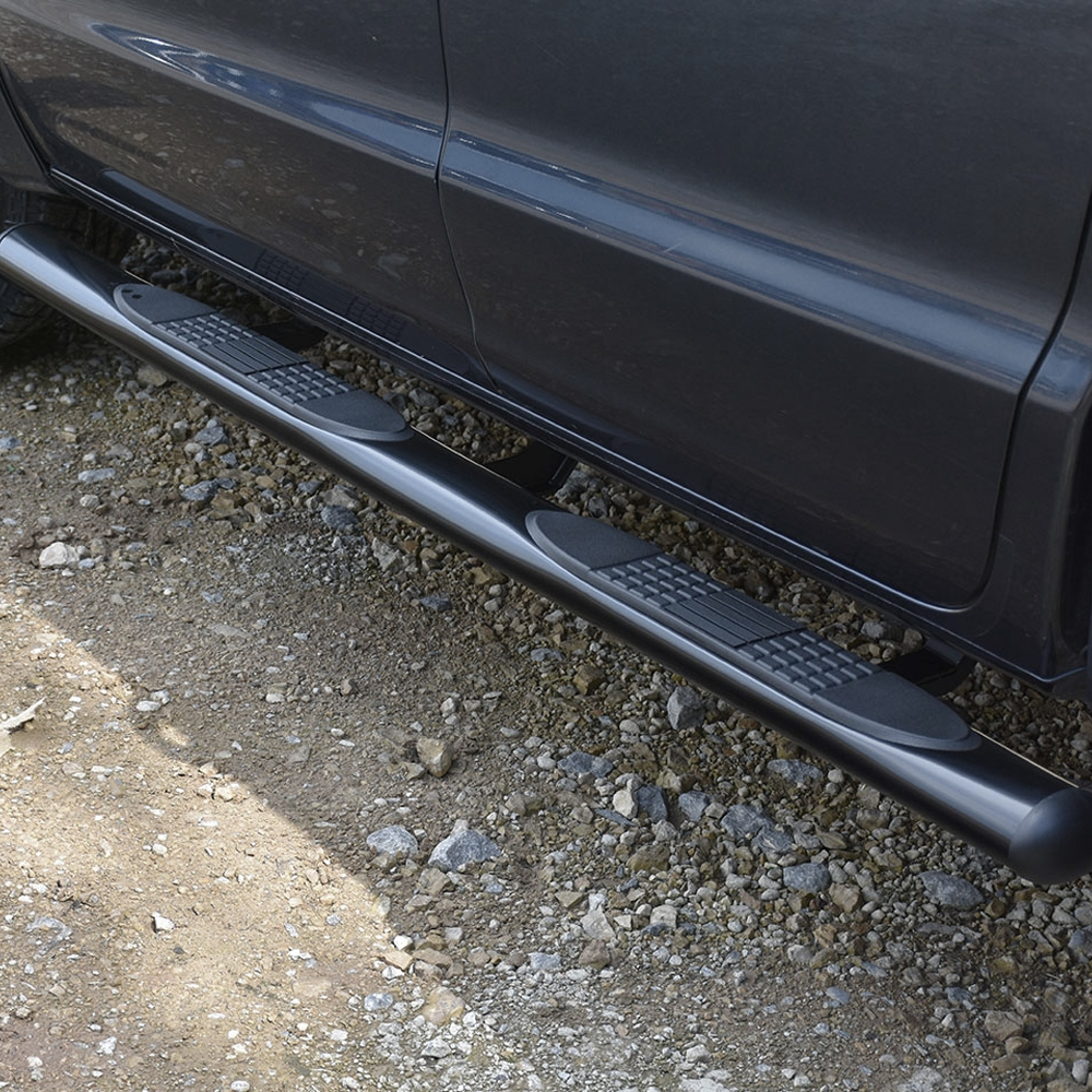 VW Amarok 2011-2020 Black side bars with oval steps