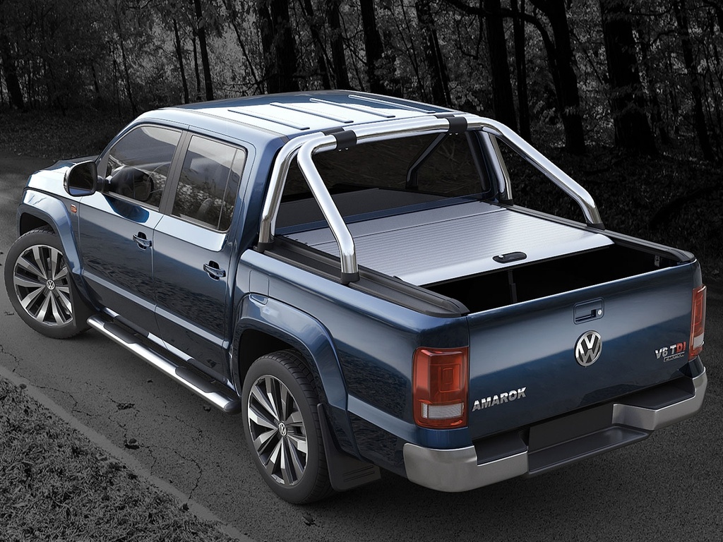 VW Amarok 2011-2020 Mountain Top roller shutter - silver