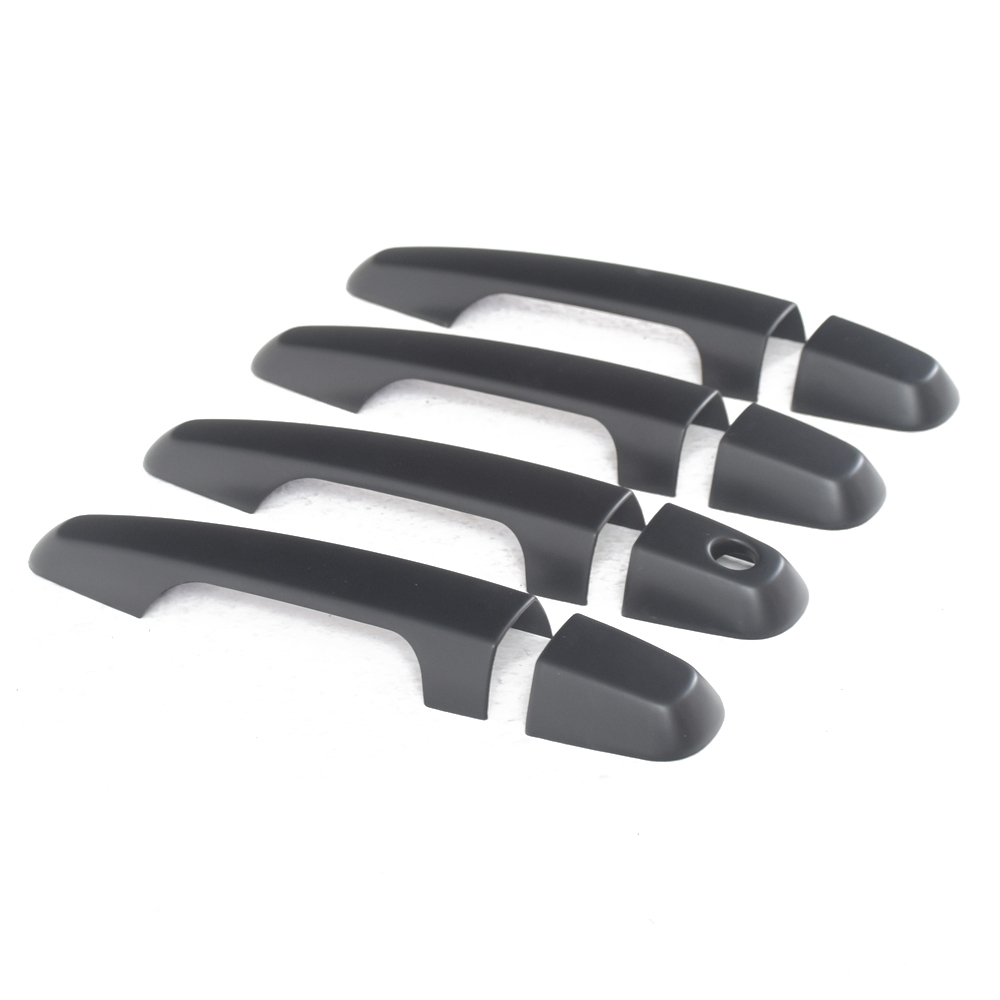 Mitsubishi L200 2015- set of 4 black door handle covers