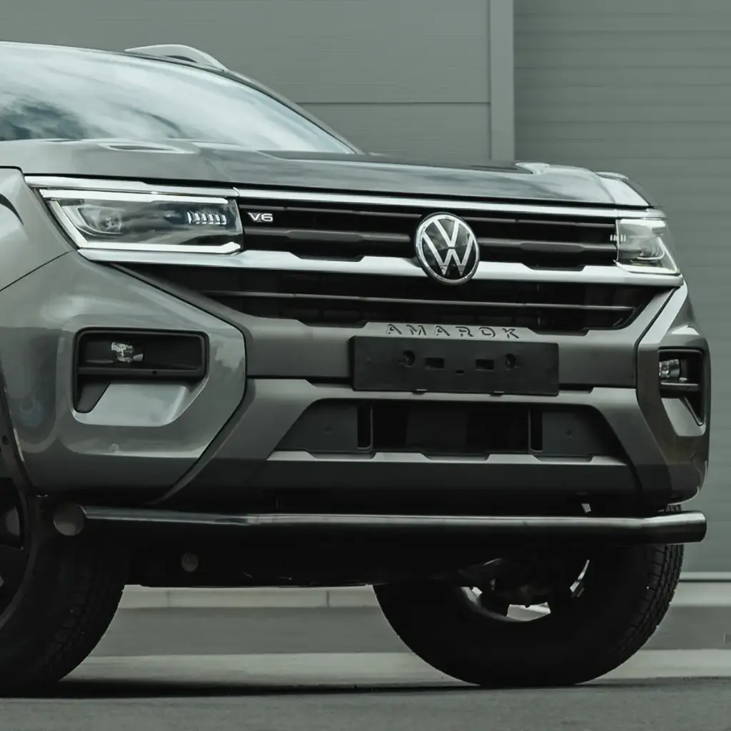 BLACK 76MM CITY SPOILER BAR / FRONT BAR VW AMAROK 2023+