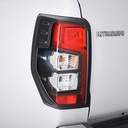 Mitsubishi L200 series 6 black rear light covers