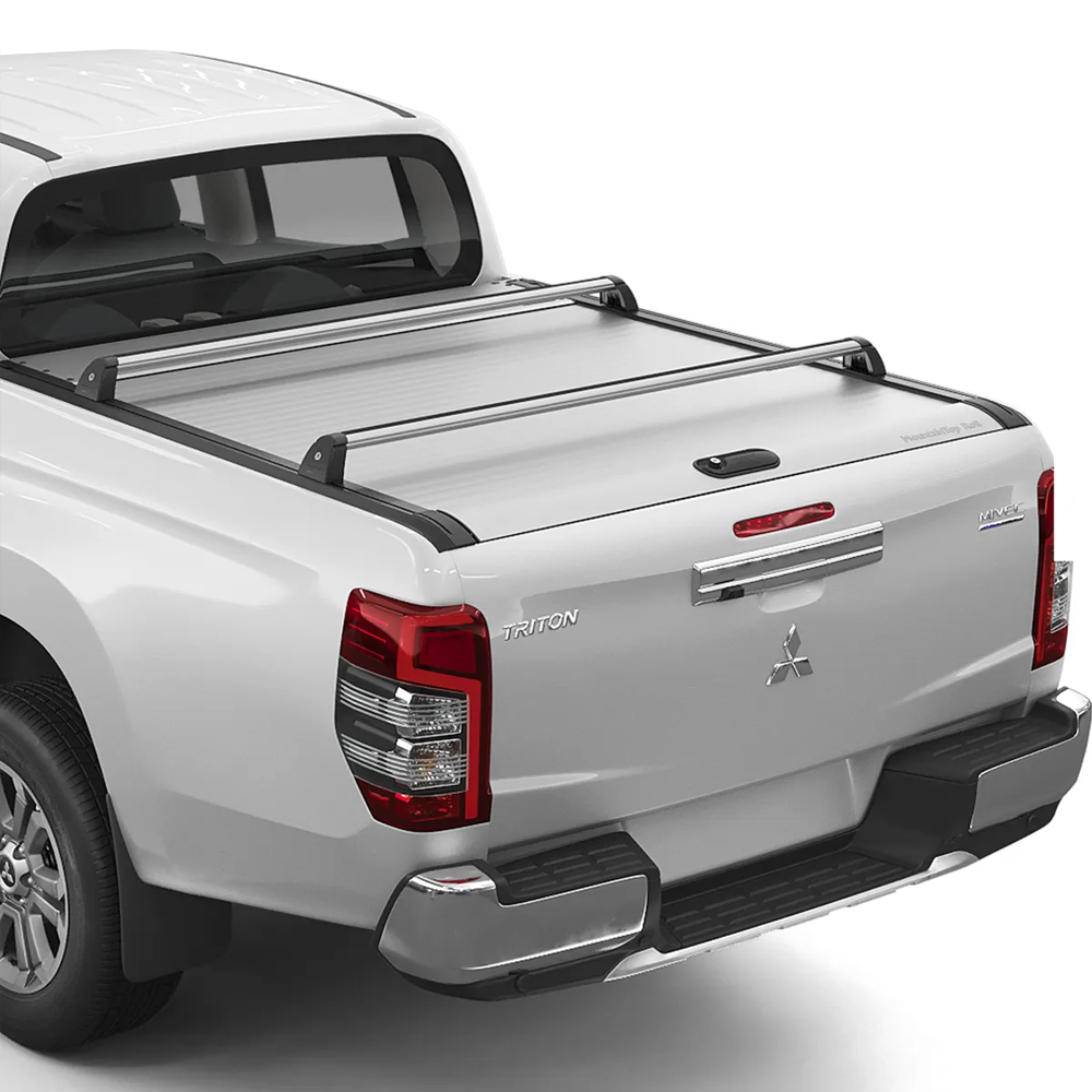 Mitsubishi L200 MT Roll silver cross bars (75KG load limit)
